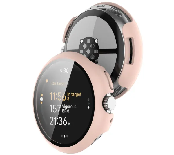 Bizon Case Watch Adamo do Google Pixel Watch 3 45mm Różowy