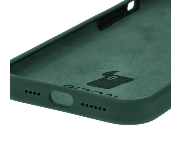 Bizon Soft Case do Apple iPhone 15 Plus Ciemnozielony