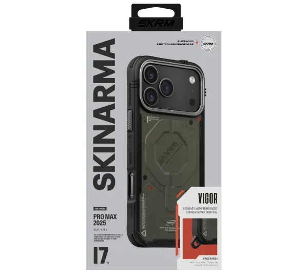 Skinarma Vigor MagSafe do iPhone 17 Pro Max Zielony