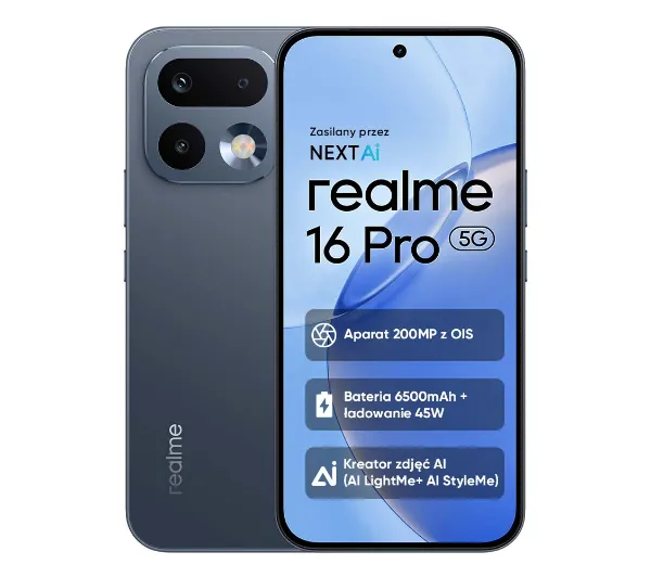 realme 16 Pro 5G 8/256GB 6,78" 144Hz 200Mpix Szary