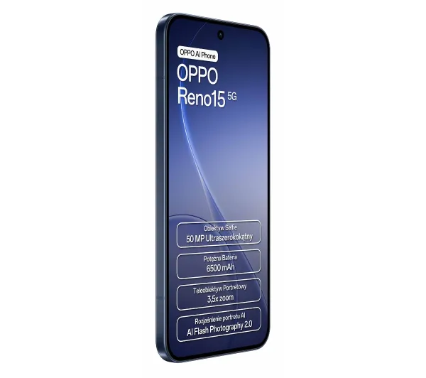 OPPO Reno15 5G 8/512GB 6,59" 120Hz 50Mpix Granatowy - Kup na Raty - RRSO 0%