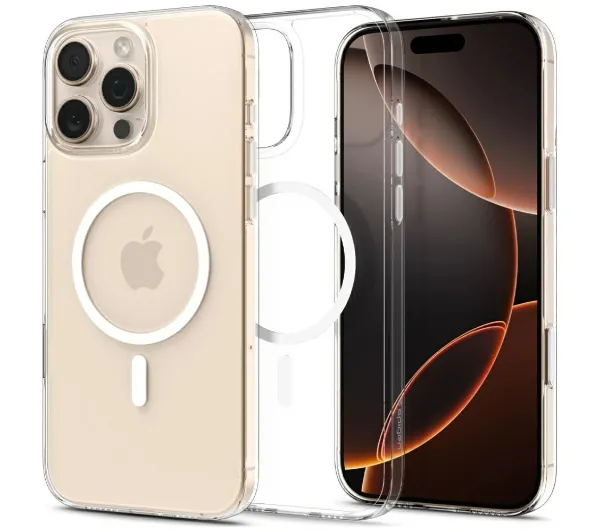 Spigen Thin Fit T MAG MagSafe do iPhone 16 Pro Przezroczysto-biały