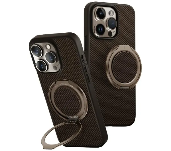 UNIQ Keva Air do iPhone 16 Pro Magclick Charging GripFit Brązowy