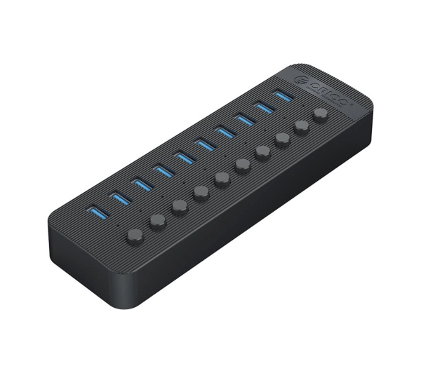 Orico Aktywny CT2U3-10AB-EU-BK-BP 10xUSB-A, 5Gbps, BC 1.2 48W Czarny