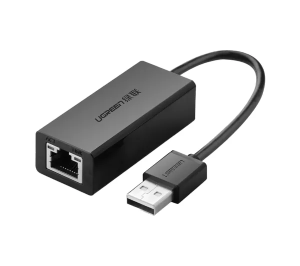 Karta sieciowa Ugreen Karta sieciowa USB-C do RJ45 10/100 Mb/s - czarna