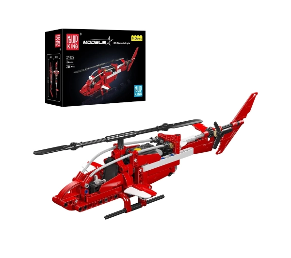 Mould King 24022 Sparrow Helicopter Zestaw klocków z 266 elementów