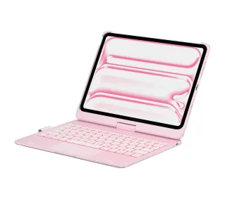 Typecase Flexbook Touch z klawiaturą do iPad Pro 11" 2024/2025 Jasnoróżowy