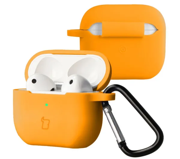 Bizon Case Headphone Silicone do AirPods 3 Pomarańczowy