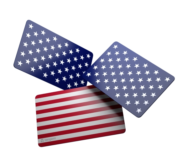 Tangem Wallet 3 Card Set USA Flag 3szt.
