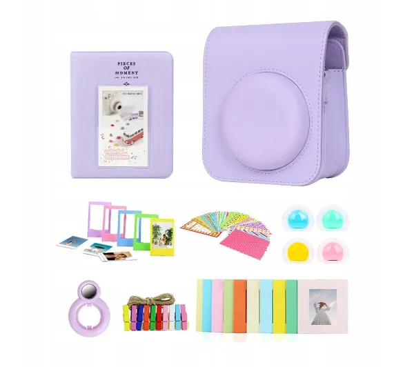 Pokrowiec LoveInstant Akcesoria do FujiFilm INSTAX Mini 12 Fioletowy