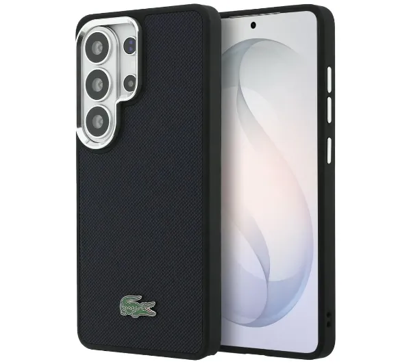 Lacoste Full Wrap Petit Pique MagSafe do Galaxy S26 Ultra Granatowy