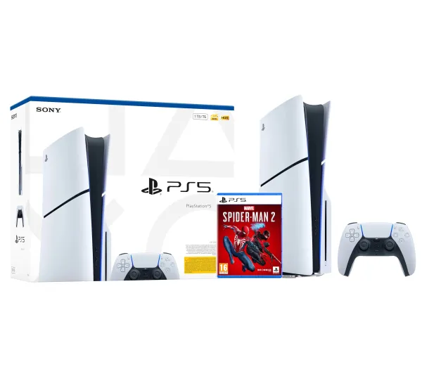 Sony PlayStation 5 Slim E Chassis (PS5) 1TB z napędem + Marvel’s Spider-Man 2