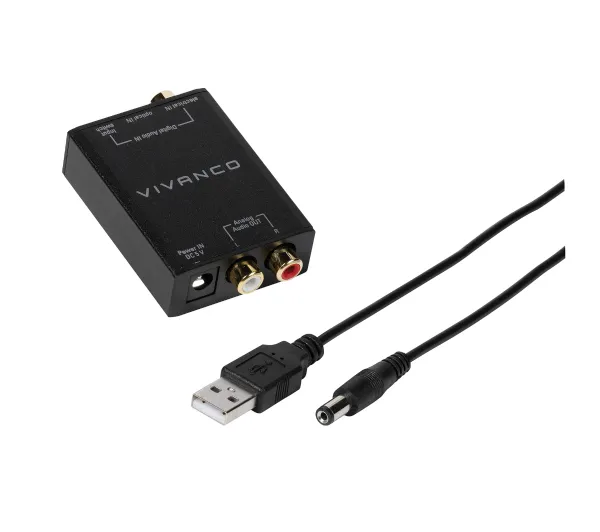 Vivanco VVATOSLRCACONVERTK TOSLINK/RCA