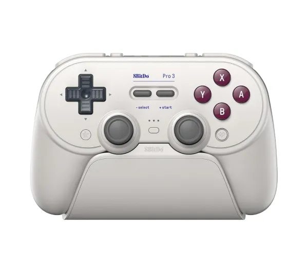 8BitDo Pro 3 Bluetooth Controller do PC, Nintendo Switch / Switch 2, Android iOS, Bezprzewodowy Biały