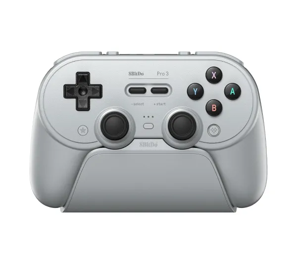 8BitDo Pro 3 Bluetooth Controller do PC, Nintendo Switch / Switch 2, Android iOS, Bezprzewodowy Szary
