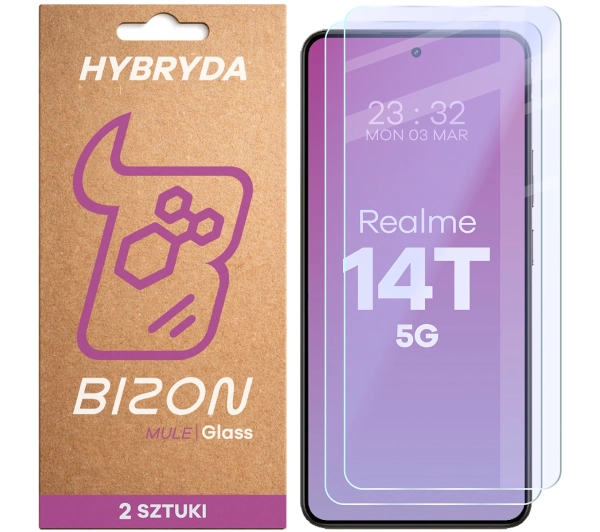 Bizon elastyczne Glass Mule Duo do Realme 14T 5G 2 sztuki