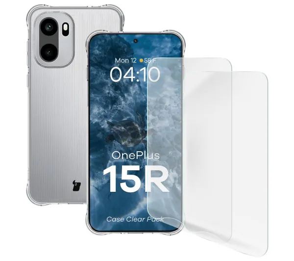 Bizon Case Clear Pack do OnePlus 15R Przezroczysty