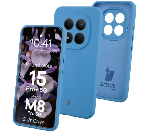 Bizon Soft do Xiaomi Redmi Note 15 Pro Plus 5G / POCO M8 Pro 5G Niebieski