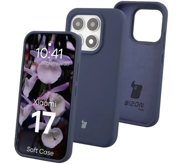 Bizon Soft do Xiaomi 17 Granatowy