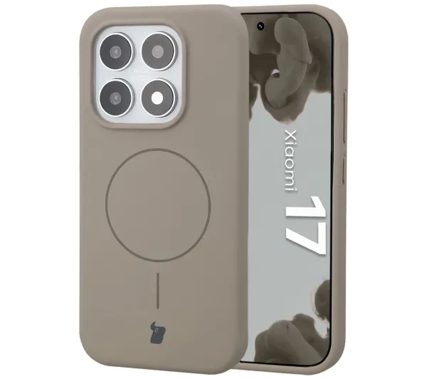 Bizon Soft Magnetic do Xiaomi 17 Jasnoszary