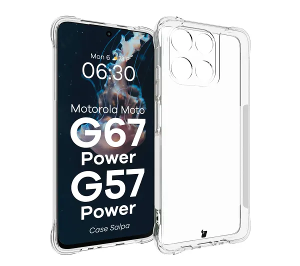 Bizon Salpa do Motorola Moto G57 Power / Motorola Moto G67 Power Przezroczysty