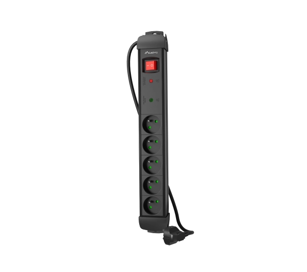 Lanberg SP1-05E-0300-BK 5 gniazd 3m Czarny