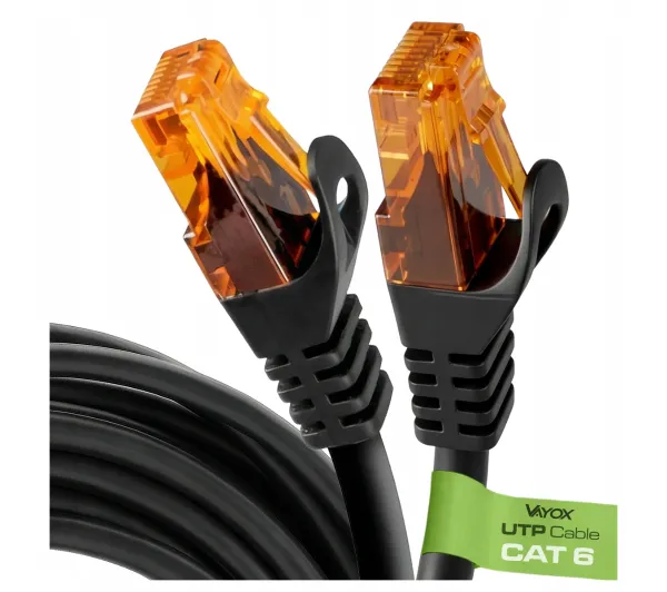Vayox VA0251-20 Ethernet Cat.6 20m Czarny