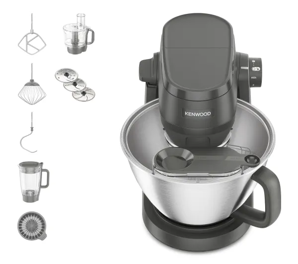 Roboty kuchenne - Kenwood Multi Tasker KHC30.050GY 1000W Wyciskarka do cytrusów Rozdrabniacz Blender kielichowy