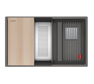 Franke Kanon KNG PRO 160-46-21 Granitowy Kamienny szary