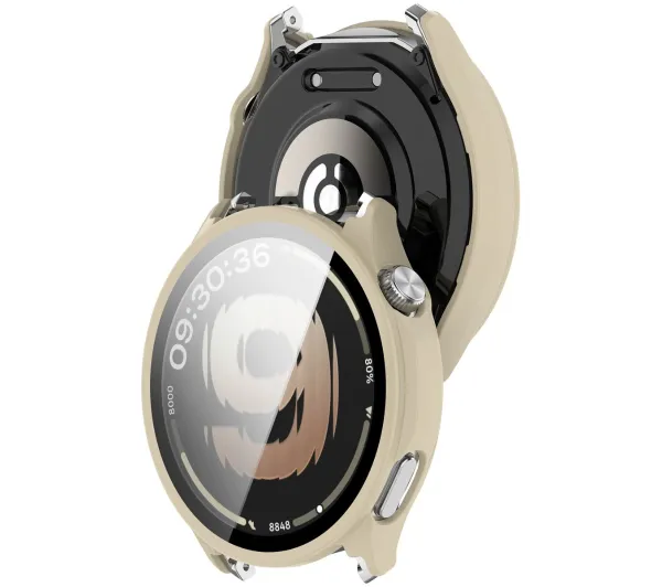 Bizon Case Watch Adamo do OnePlus Watch Lite 45 mm / Oppo Watch S 45 mm Beżowy
