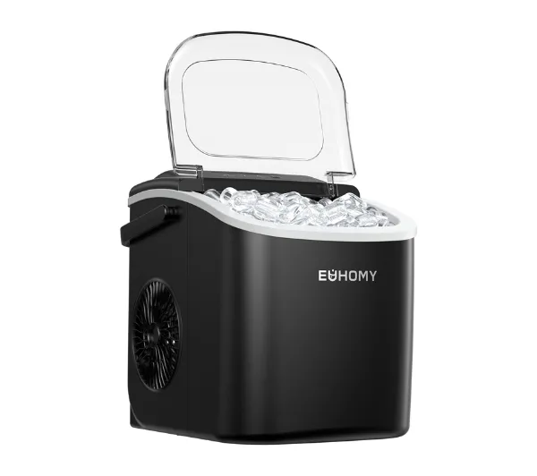 Kostkarki do lodu - Euhomy IM001 1,2l 12kg/24h Czarny