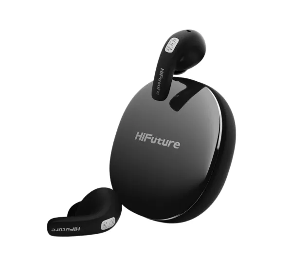 HiFuture FlyBuds4 Dokanałowe Bluetooth 5.4 Funkcje AI z tłumaczeniem ponad 130 języków, Czarny