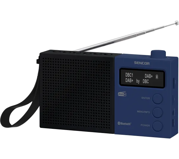 Sencor SRD 7760BB Radio FM DAB+ Bluetooth Czarno-niebieski