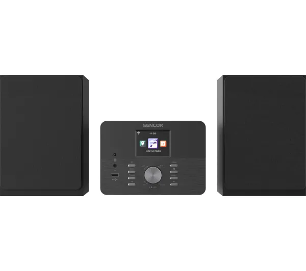 Sencor SMC 5100WDB 50W Wi-Fi Bluetooth Radio FM, DAB+, Internetowe Czarny