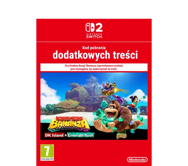 Donkey Kong Bananza DK Island & Emerald Rush DLC na Nintendo Switch 2 [Bon Aktywacyjny]