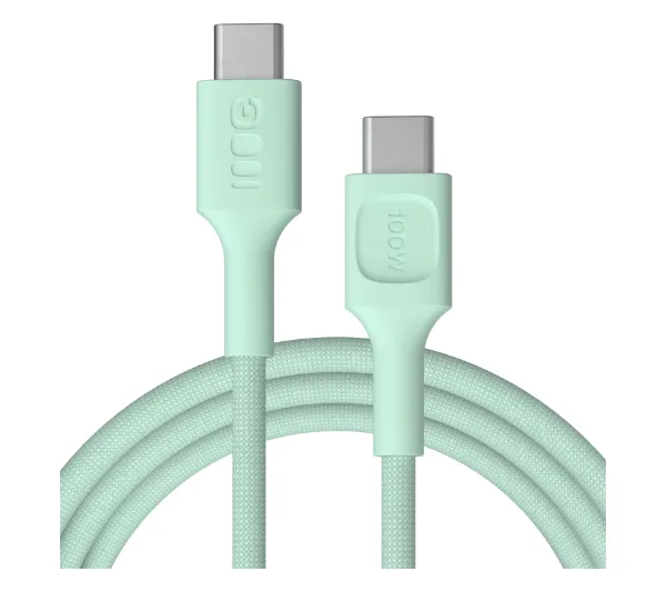 Green Cell PowerStream PD USB-C do USB-C 100W 2m Miętowy
