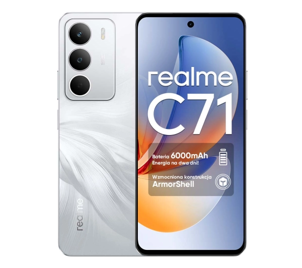 realme C71 4/256GB Funkcje AI 6,67" 120Hz 50Mpix Biały