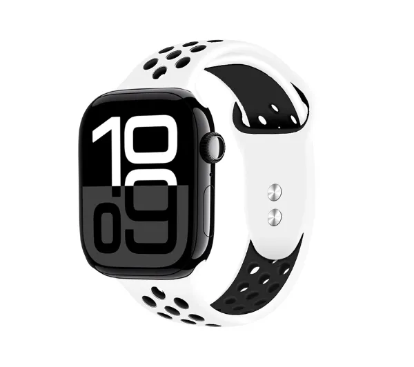 Crong Duo Sport do Apple Watch 38/40/41/42mm Biało-Czarny
