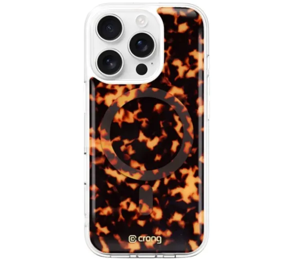 Etui Crong Deluxe Mag Cover do iPhone 16 Pro MagSafe Tortoise Kobiece Modne