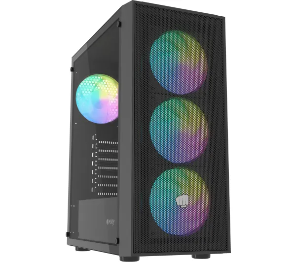 Fury Obudowa Shobo SH8F ARGB Midi tower z oknem czarna