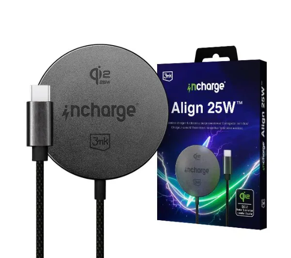 3mk incharge Align 25W do Apple Czarny