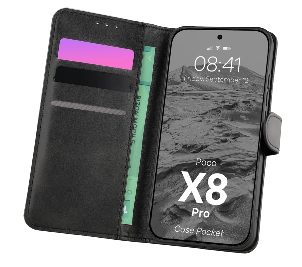 Bizon Case Pocket do Xiaomi POCO X8 Pro Czarny