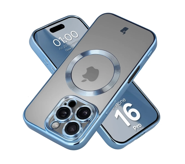 Bizon Case GuardO do iPhone 16 Pro Jasnoniebieski