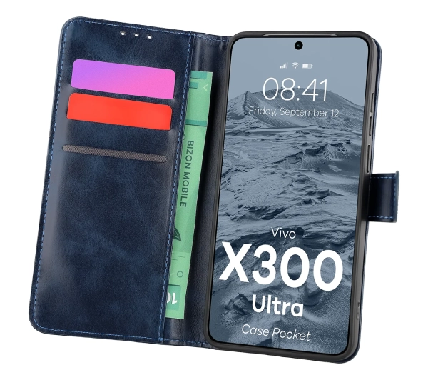 Bizon Case Pocket do Vivo X300 Ultra Granatowy