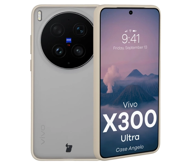 Bizon Case Angelo do Vivo X300 Ultra Beżowy