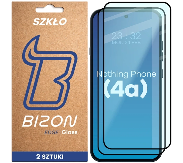 Bizon z ramką Glass Edge Duo do Nothing Phone 4a 2 sztuki