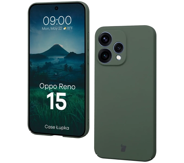 Bizon Case Łupka do Oppo Reno 15 Zielony