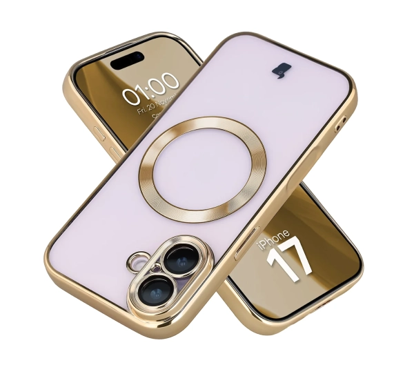 Bizon Case GuardO do iPhone 17 Złoty