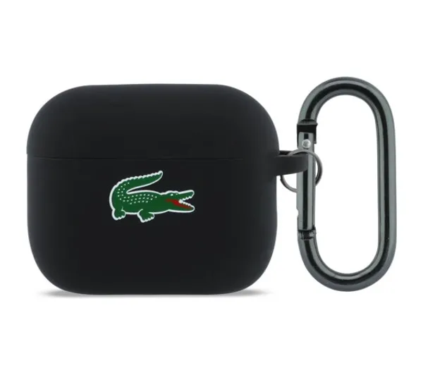 Lacoste Silicone Croc Logo do Apple AirPods Pro 3 Czarny