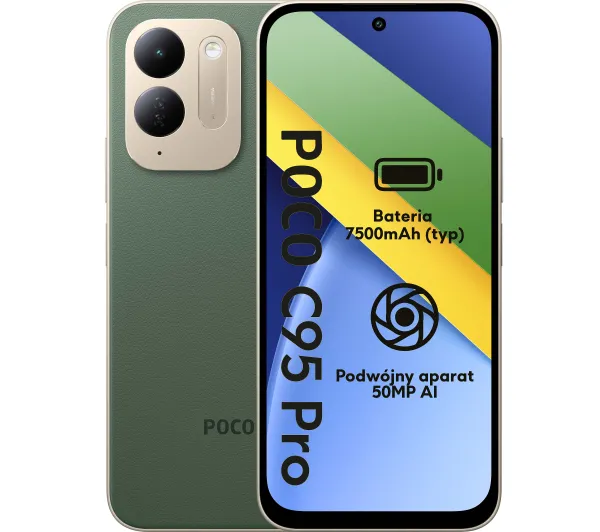 Smartfon Xiaomi Poco C95 Pro 8/256GB 6.9" 120Hz Zielony